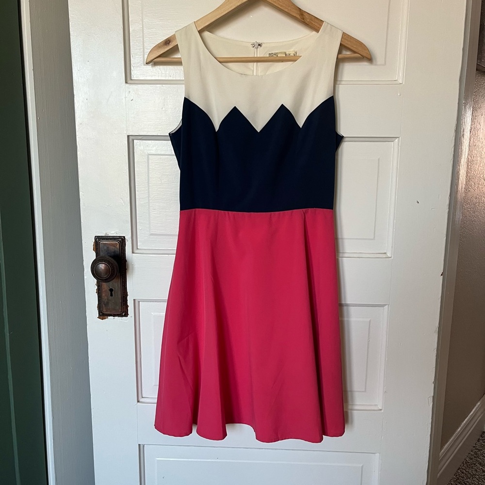 Colorblock Sleeveless Dress